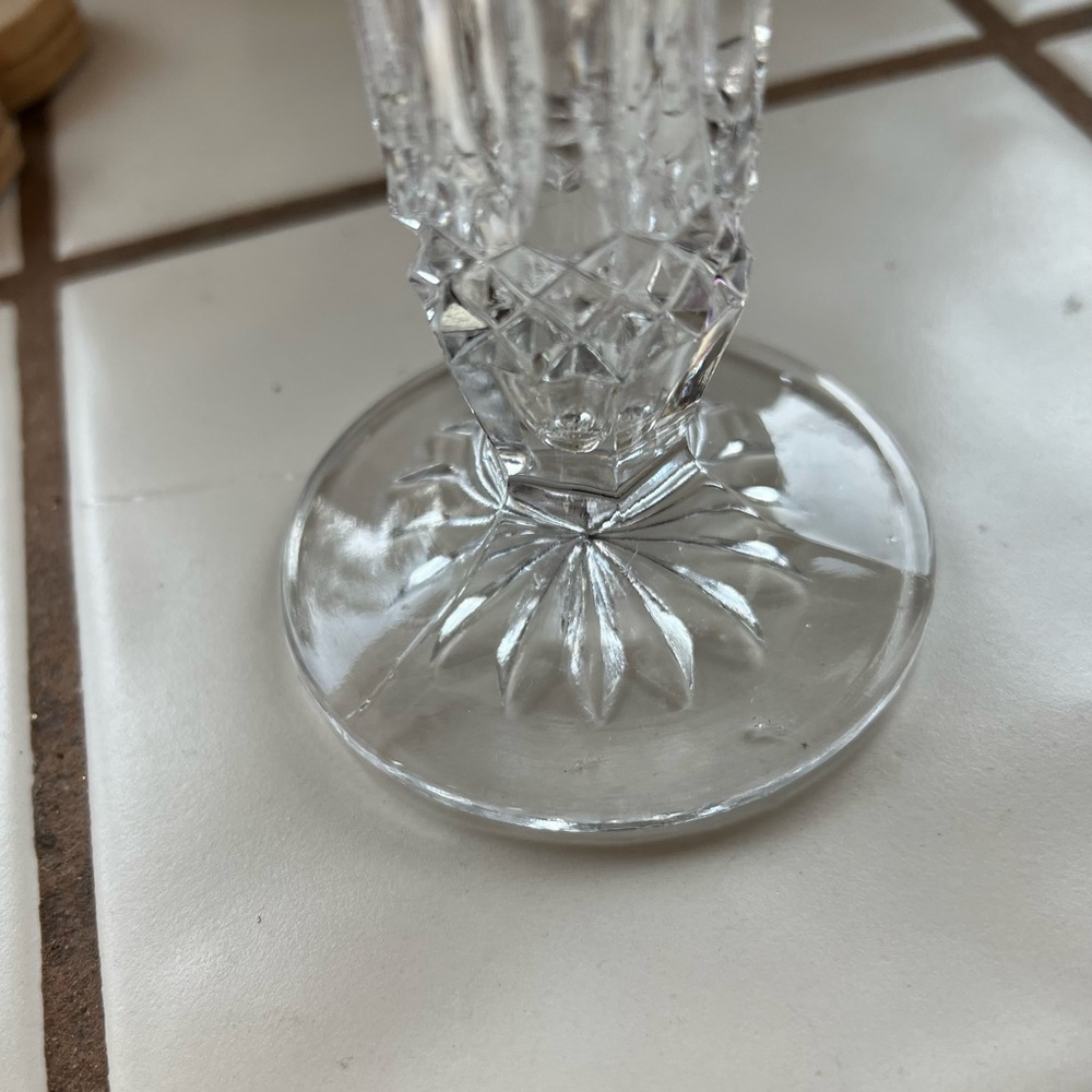 Vintage Crystal Vase, Cut Glass - Picture 4 of 7